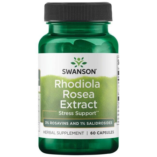 Rhodiola Rosea Extract- Stresui mažinti - N60 - Rausvosios rodiolės ekstraktas - Swanson - Vaistine1.lt