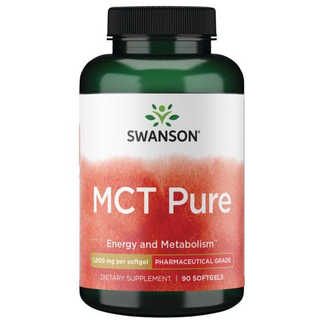 MCT Pure - Energijai - Metabolizmui - 1000 mg - N90 - Swanson - Vaistine1.lt
