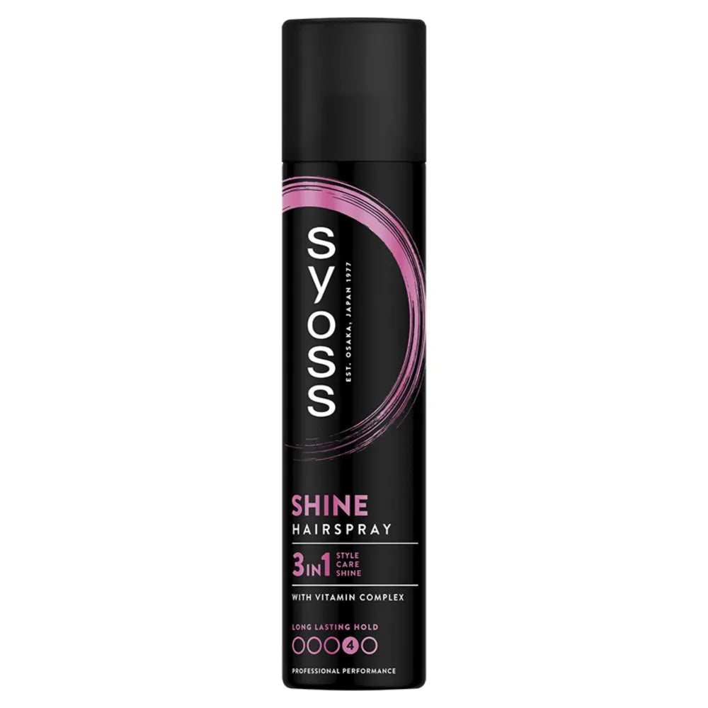 SYOSS Shine ypač stipraus blizgesio plaukų lakas 300 ml - Kosmetika