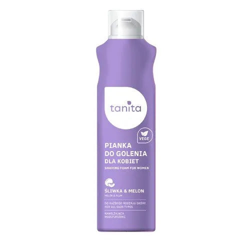 TANITA Vegan skutimosi putos moterims visiems odos tipams slyva ir melionas 200ml - Kosmetika