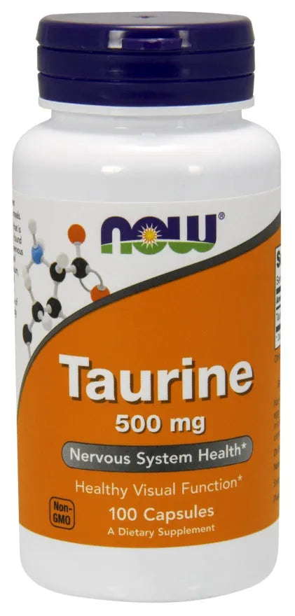 Taurine 500mg - 100 caps - NOW Foods - Papildai