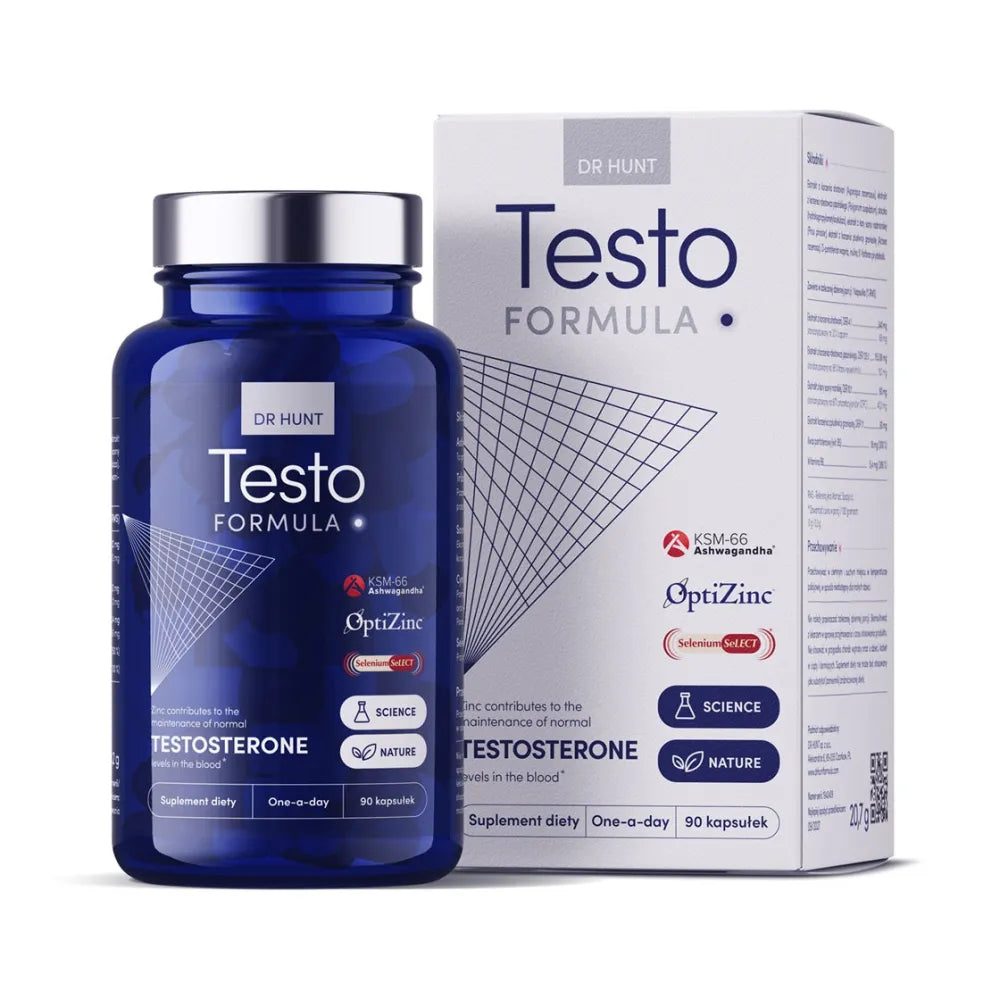 Testo Formula - 90 vegan caps - Dr Hunt - Papildai