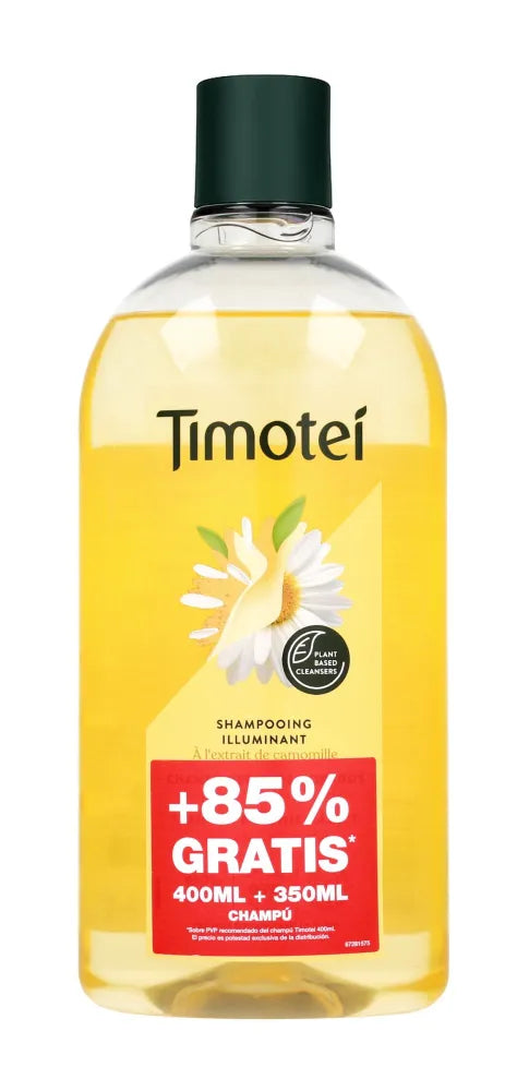 TIMOTEI Brightening Shampoo for Blonde Hair Chamomile 750 ml - Kosmetika