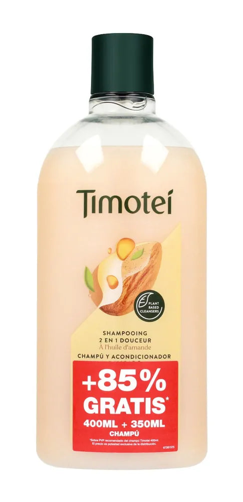 TIMOTEI Hair Shampoo and Conditioner 2-in-1 Almond 750ml - Kosmetika