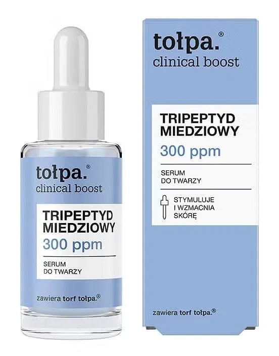TOŁPA Clinical Boost Copper Tripeptide 300 ppm Veido serumas - Kosmetika