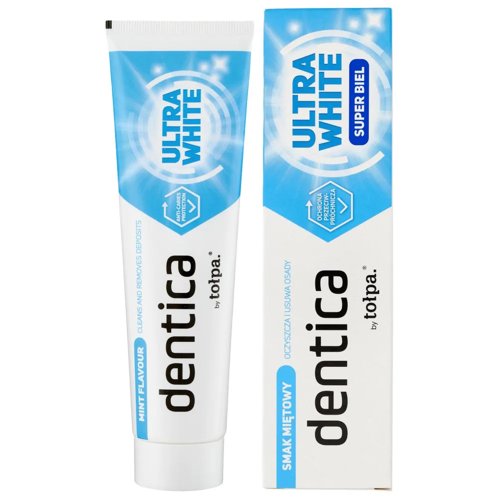 TOŁPA Dentica Ultra White Balinantis Mėtų Dantų Pasta 100 ml - Kosmetika