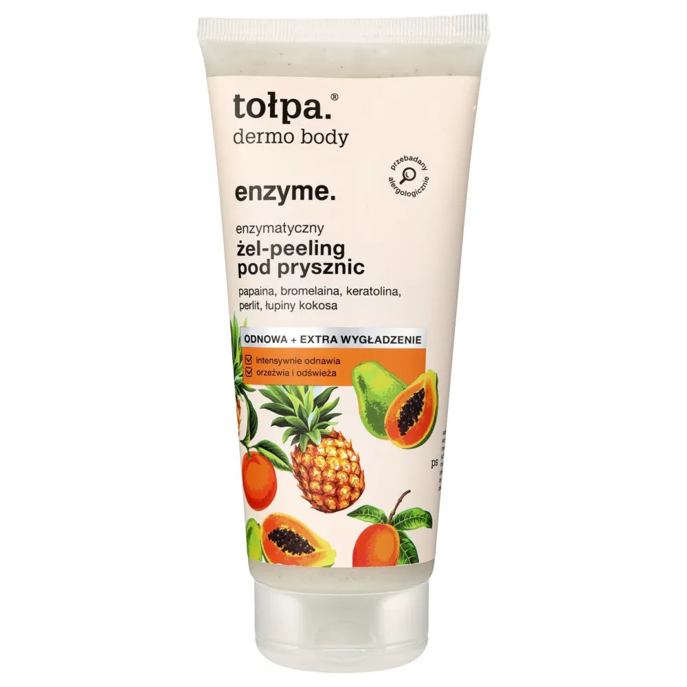 TOŁPA Dermo Body Enzyme Enzymatic Shower Gel Peeling 200 ml - Kosmetika