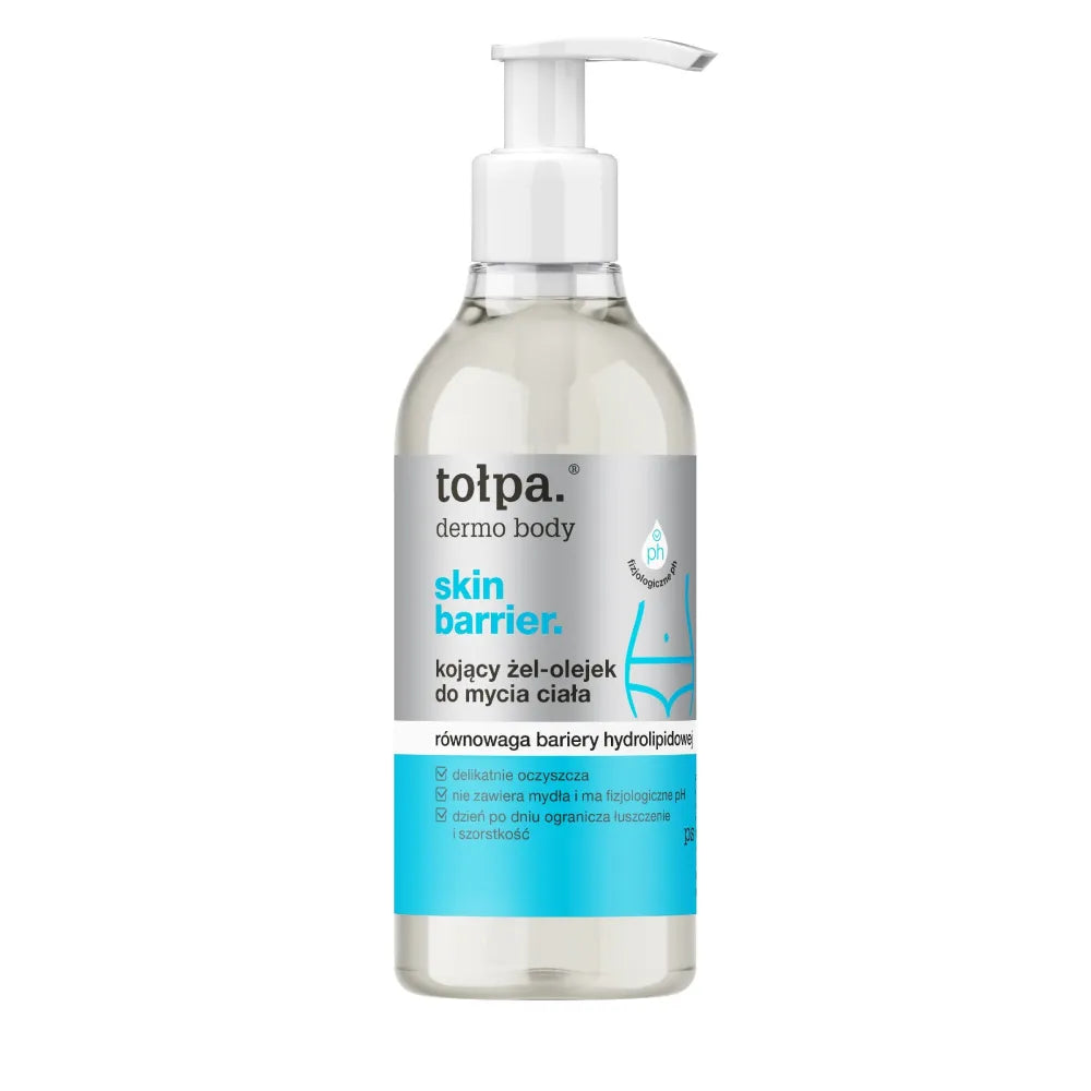 TOŁPA Dermo Body Skin Barrier Raminantis Gelis-aliejus kūno plovimui - hidrolipidinės barjero rekonstrukcija 300 ml