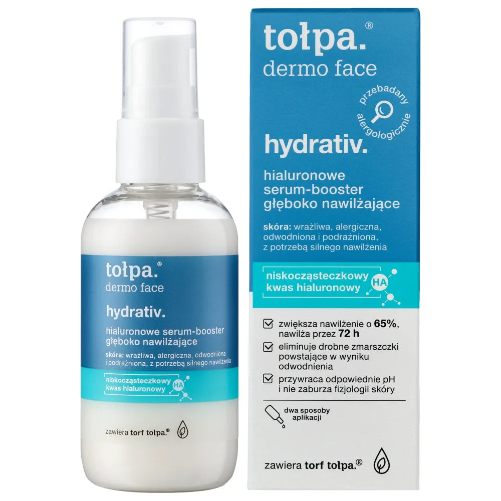 TOŁPA Dermo Face Hydrativ Hyaluronic Serum-booster giliai drėkinantis 75 ml - Kosmetika