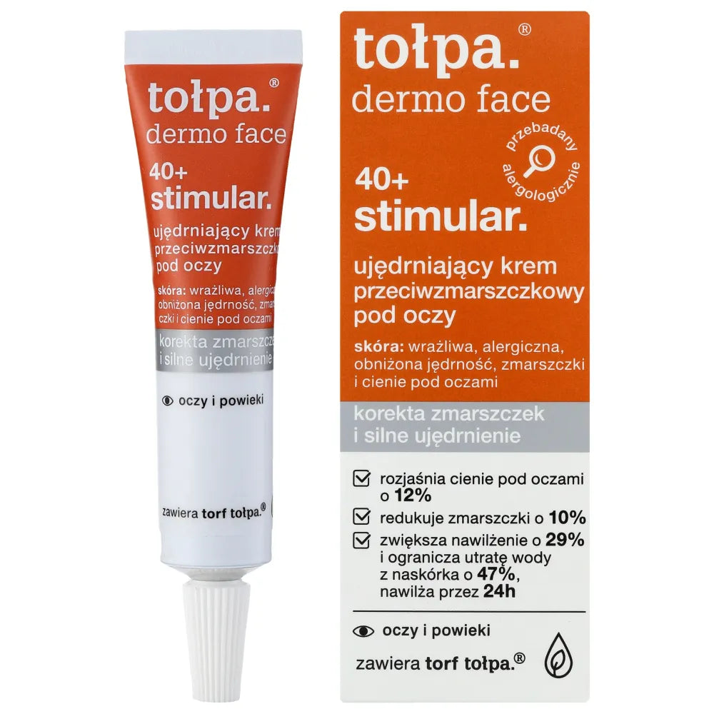TOŁPA Dermo Face Stimular 40+ Stangrinantis Kremas Akių Prieš Raukšles 10 ml - Kosmetika