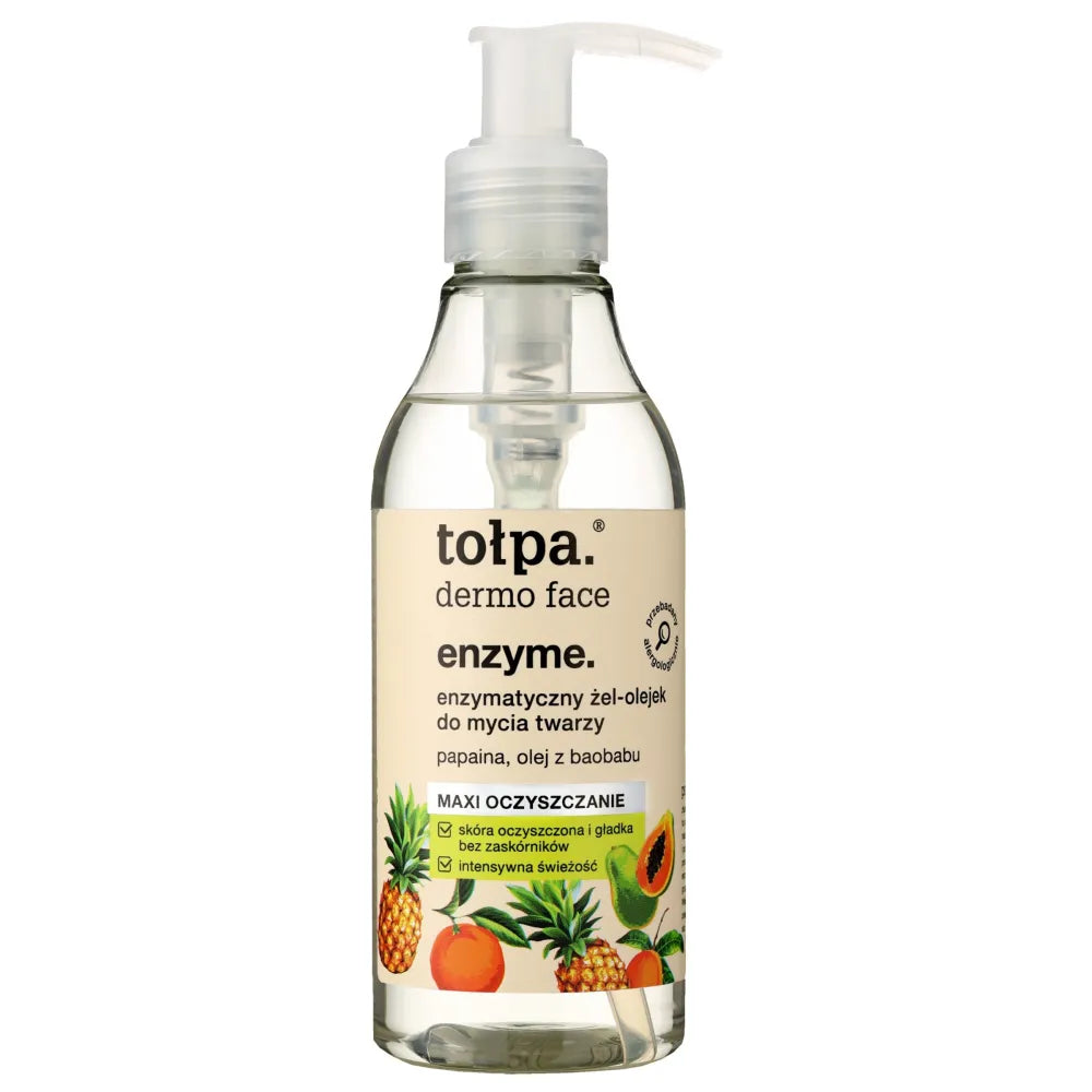 TOŁPA Dermo Veido Enzimų Enzimatinis Gelis-Aliejus Valymui 195 ml - Kosmetika
