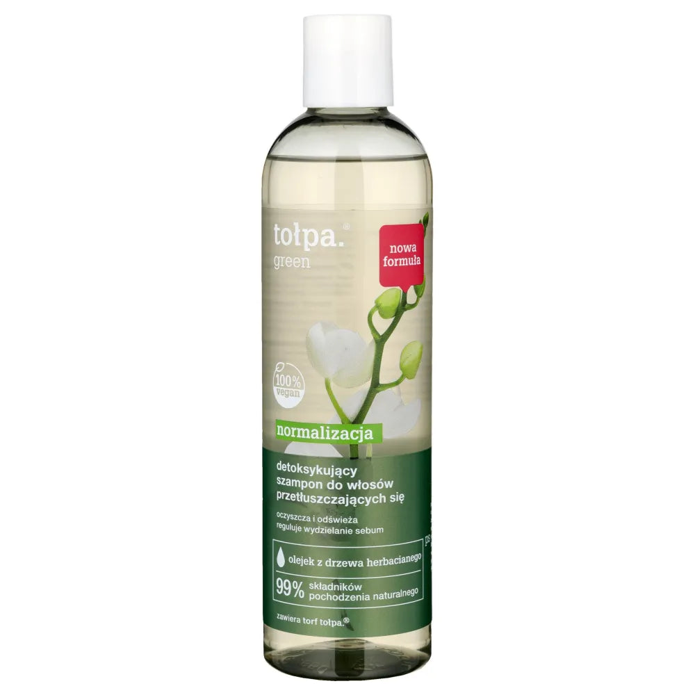 TOŁPA Green Normalizing Detoxifying Shampoo skirtas riebiai plaukams 300 ml - Kosmetika