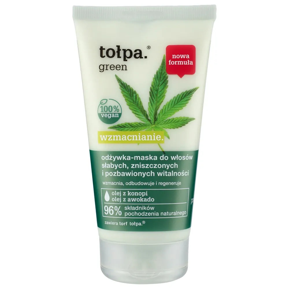 TOŁPA Green Stiprinantis kondicionierius-maska silpniems pažeistiems ir energijos stokojantiems plaukams 150 ml
