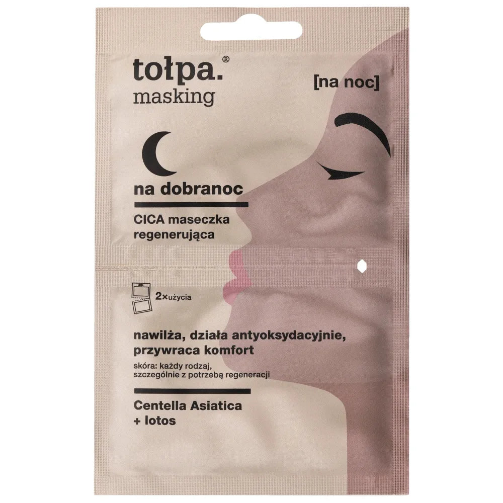 TOŁPA Masking CICA regeneruojanti kaukė - gerai naktį 5ml x 2 - Kosmetika