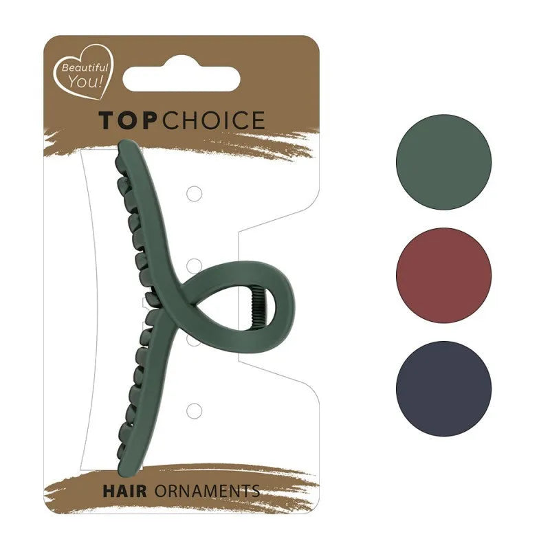 TOP CHOICE Hair buckle (26881) 1 pcs. - mix colors - Kosmetika