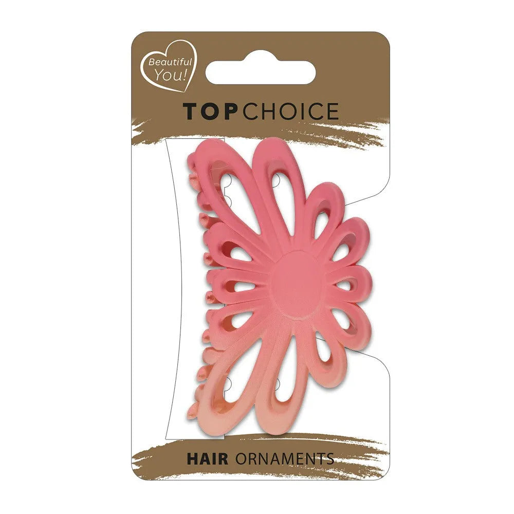 TOP CHOICE Matte hair clip (28298) 1 vnt. - spalvų mišinys - Kosmetika