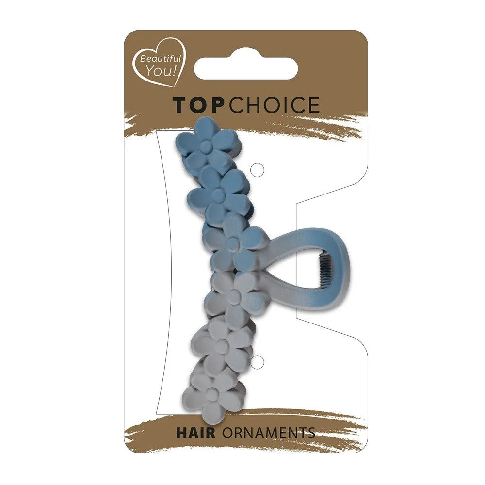 TOP CHOICE Matte hair clip (28311) 1 vnt. - spalvų mišinys - Kosmetika