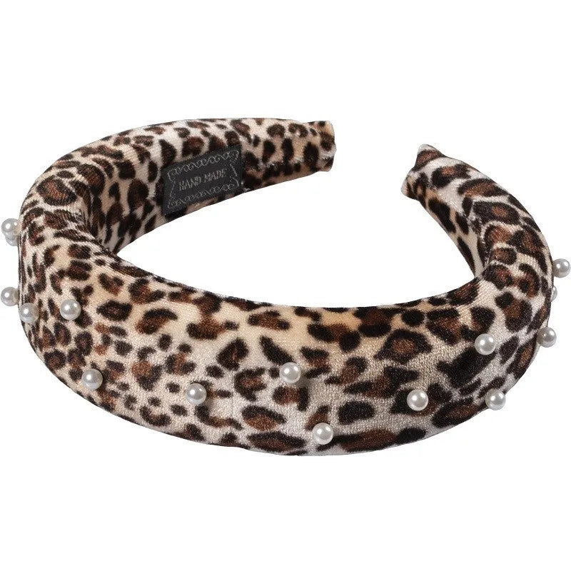 Top Choice Velvet hairband (25949) - spalvų mišinys 1 vnt - Kosmetika