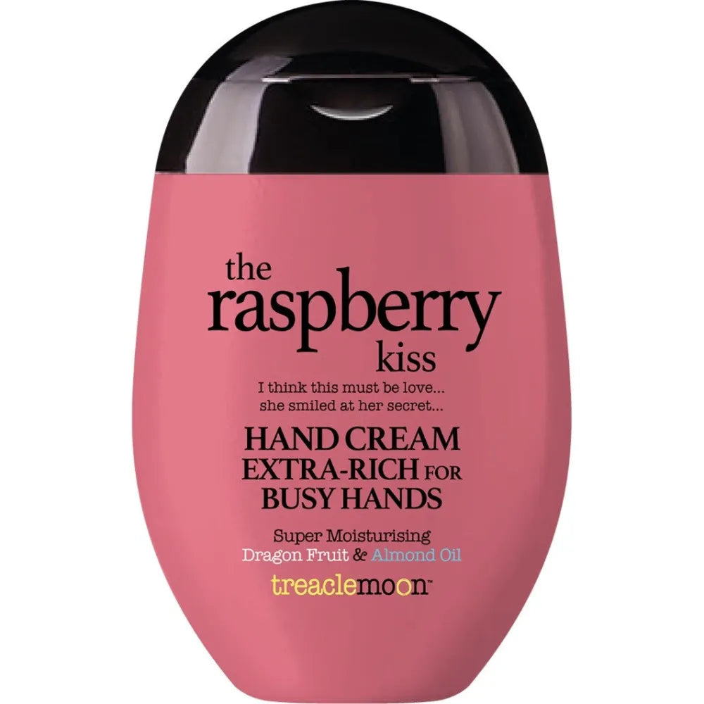 TREACLEMOON The Raspberry Kiss Rich Super Moisturizing Hand Cream Dragon Fruit & Almond Oil 75ml Riebus drėkinantis