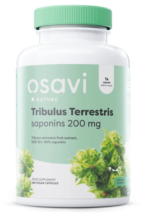 Tribulus Terrestris Saponins 200mg - 180 vegan caps - Osavi - Papildai