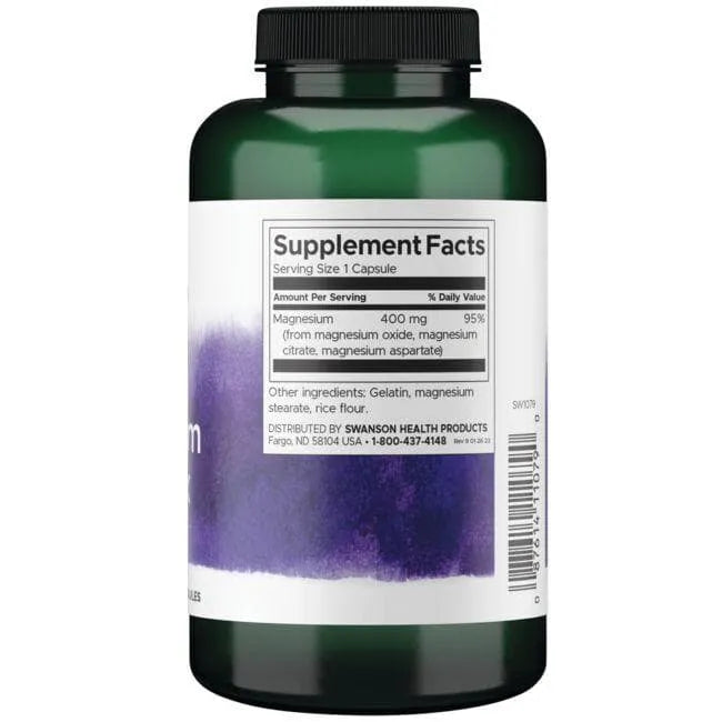 Triple Magnesium Complex - 400 mg - N300 - Swanson - Papildai
