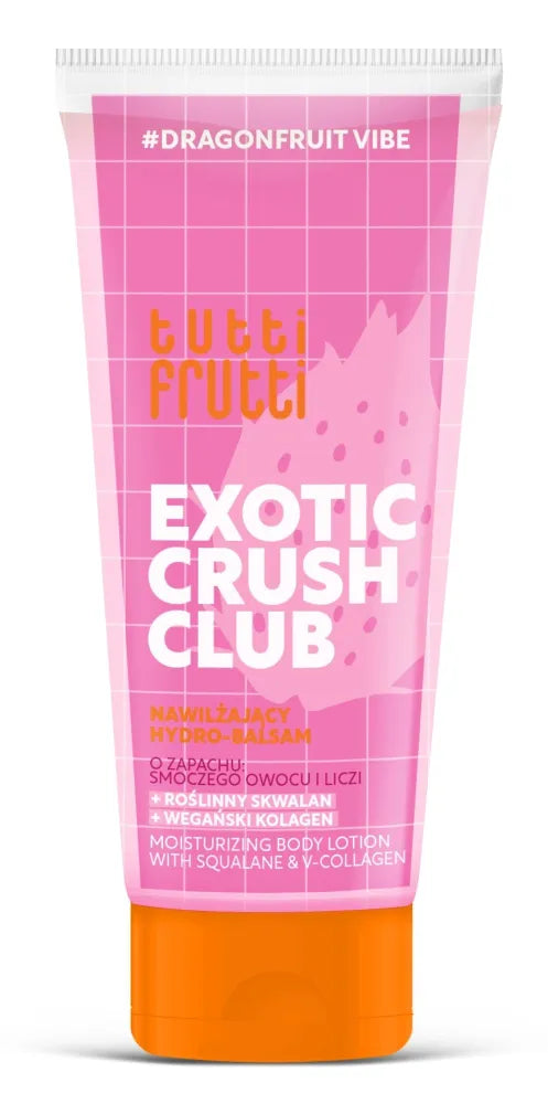Tutti Frutti DragonfruitVibe Moisturizing hydro-balm for the body dragon fruit + squalane + collagen 200ml - Kosmetika