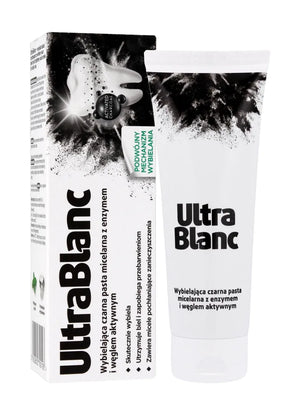 ULTRABLANC Balinantis juodas dantų pasta su anglimi 75 ml - Kosmetika