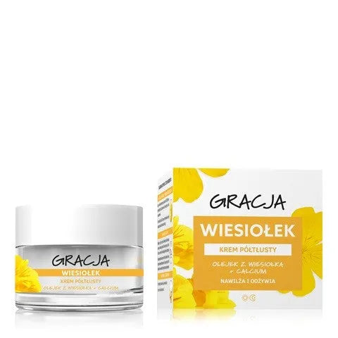 Vakarinės primrosės aliejaus kremas dienai ir nakčiai pusiau riebus 50ml - Kosmetika