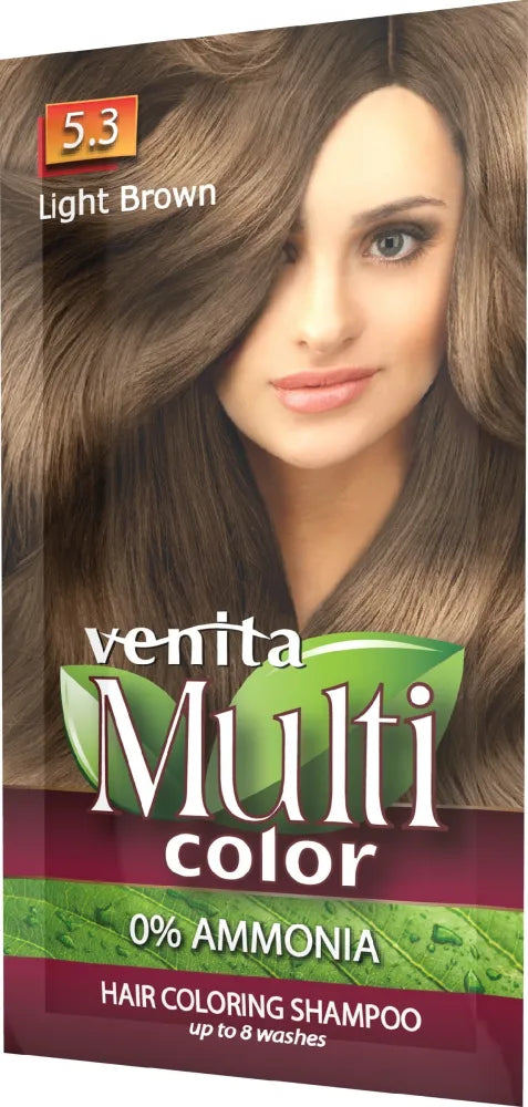 VENITA Multicolor Coloring šampūnas 5.3 šviesiai rudas 40 g - Kosmetika
