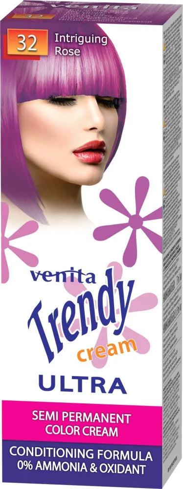 VENITA Trendy Kremas Tonikas plaukams nr. 32 intriguojanti rožinė 75 ml - Kosmetika