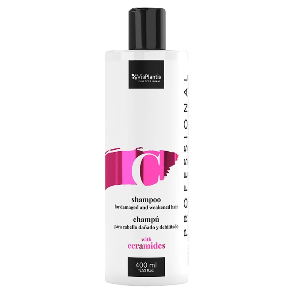 Vis Plantis Professional šampūnas pažeistiems ir silpniems plaukams su ceramidais 400 ml - Kosmetika