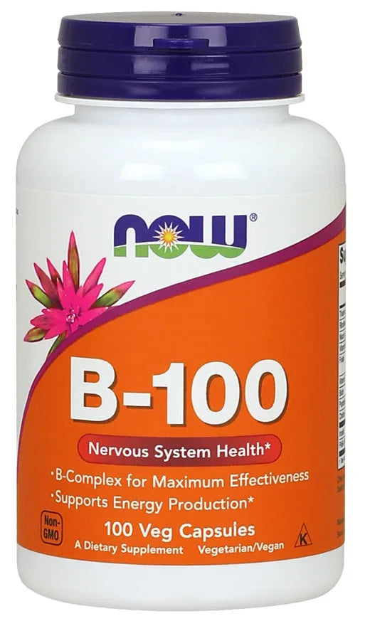 Vitamin B-100 - 100 vcaps - NOW Foods - Papildai
