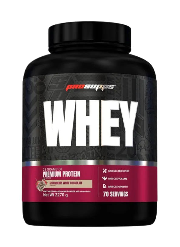 Whey Strawberry White Chocolate - 2270g - ProSupps - Sporto papildai