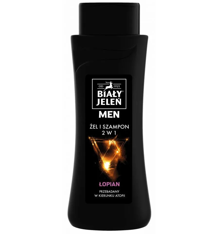 White Deer for Men hipoalerginis 2in1 šampūnas gelis su varnalėša 300ml - Kosmetika