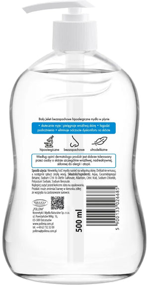 WHITE JELEIN unscented hypoallergenic liquid soap 500 ml - Higiena