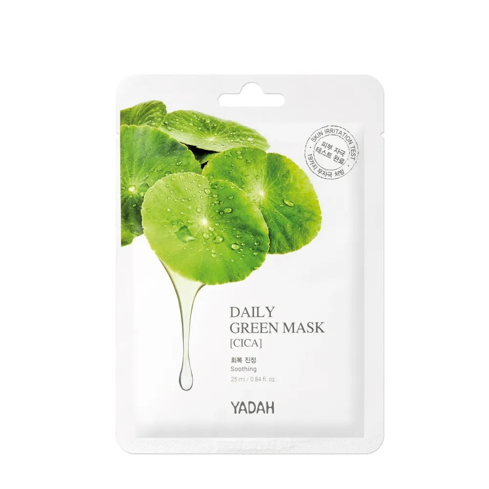 YADAH Daily Green Cica Sheet Mask 25 ml - Kosmetika