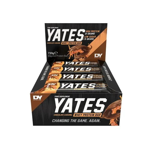 Yates Protein Bar Chocolate Caramel - 12 x 60g - Dorian - Maistas