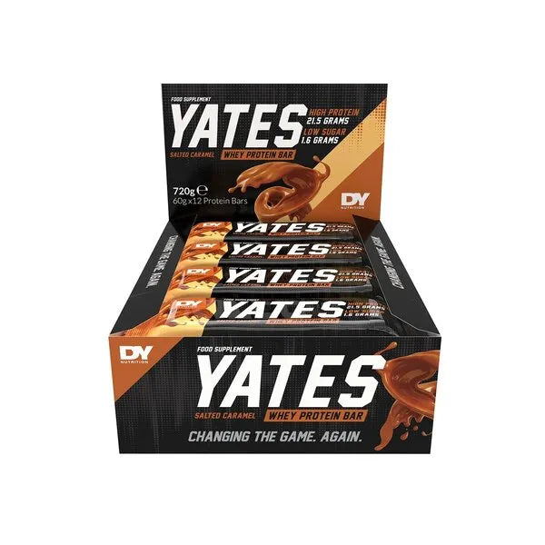 Yates Protein Bar Salted Caramel - 12 x 60g - Dorian - Maistas