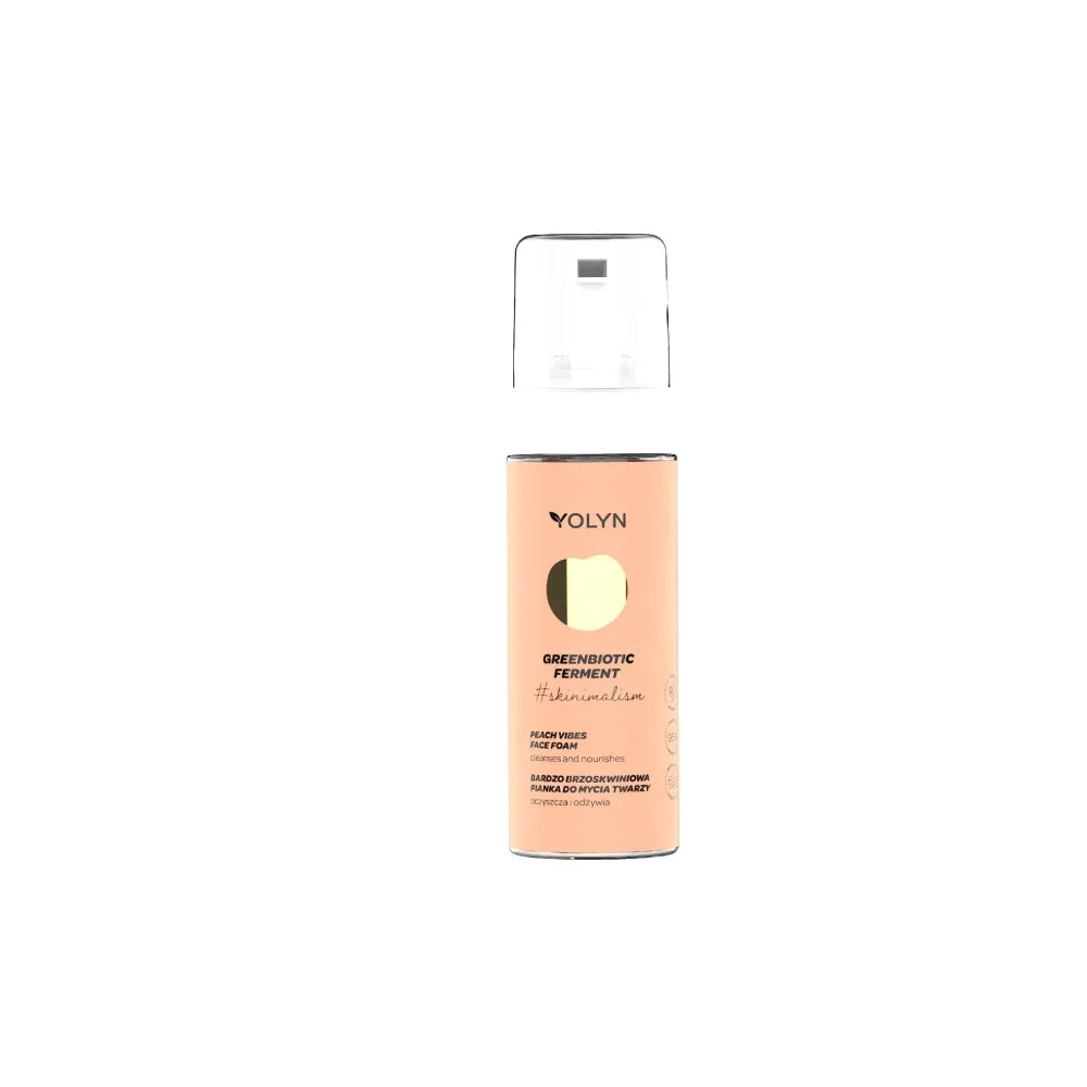 YOLYN Greenbiotic Ferment Very Peach Facial Wash Foam 150ml - Kosmetika