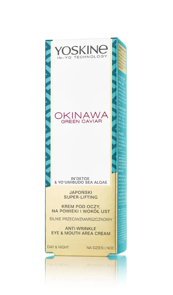 Yoskine Okinawa Green Caviar Eye Cream akių vokams ir aplink burną 15ml - Kosmetika