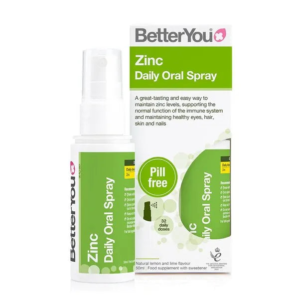 Zinc Daily Oral Spray Natural Lemon & Lime - 50 ml - BetterYou - Papildai