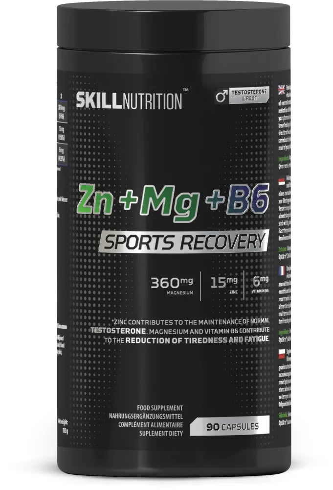 Zn + Mg + B6 Sports Recovery - 90 caps - Skill Nutrition - Sporto papildai