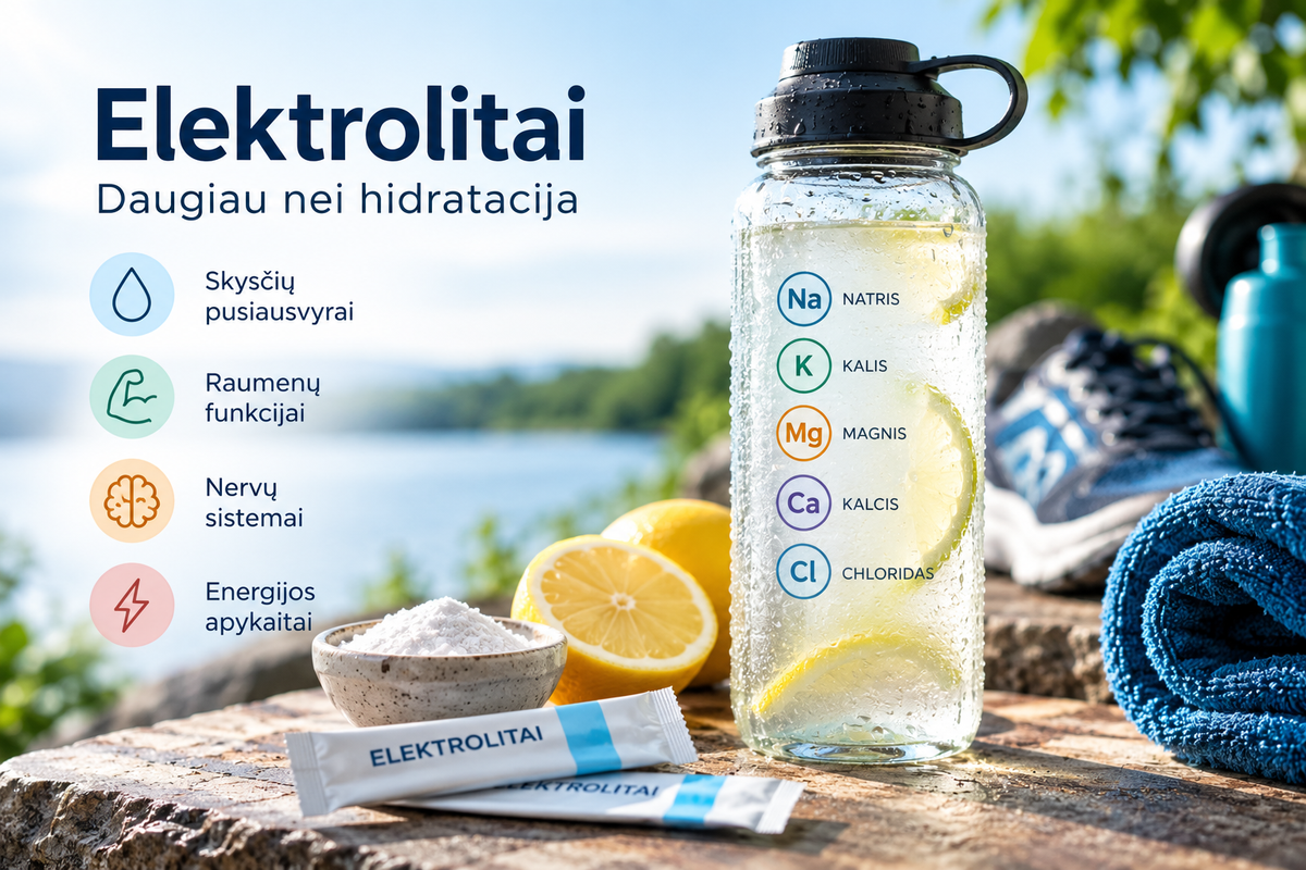 Elektrolitai: kam jie reikalingi, kada ir kaip vartoti?