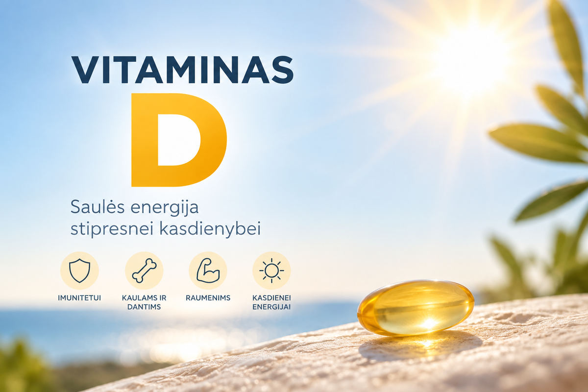 Vitaminas D: nauda, kiek reikia ir kaip vartoti?