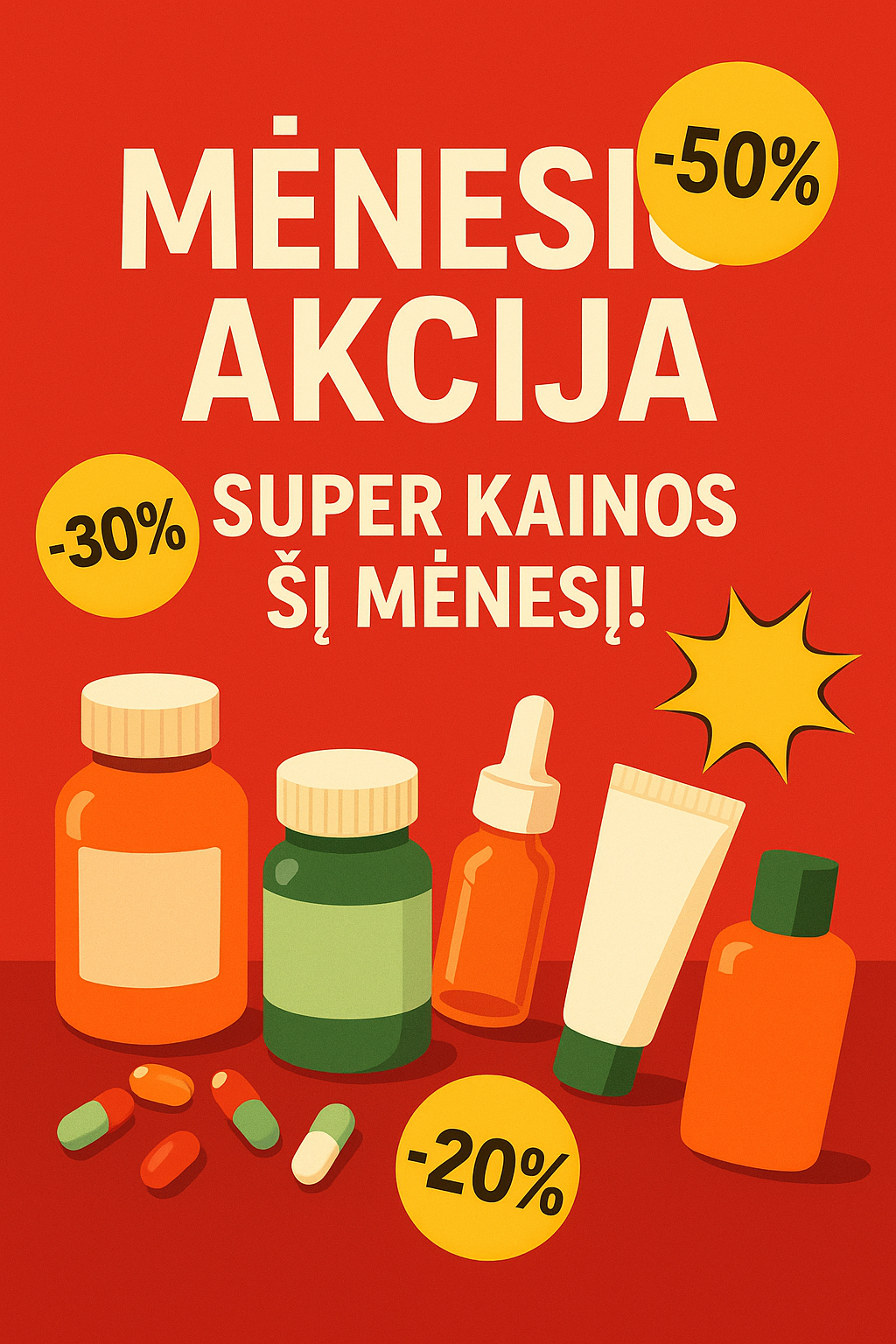 Menesio akcija - Vaistine1.lt