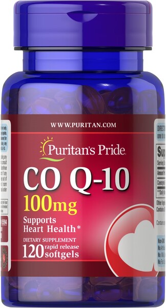 CoQ10, 100mg - 120 softgels - Puritan's Pride - Vaistine1.lt - WestPharmacy.eu