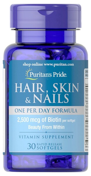Hair, Skin & Nails - 30 softgels - Puritan's Pride - Vaistine1.lt - WestPharmacy.eu