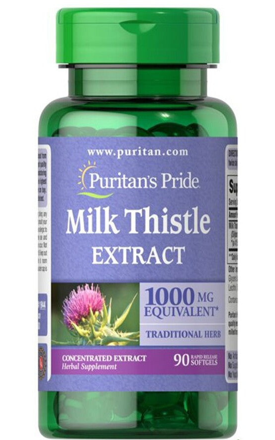 Milk Thistle - 90 softgels - Puritan's Pride - Vaistine1.lt - WestPharmacy.eu