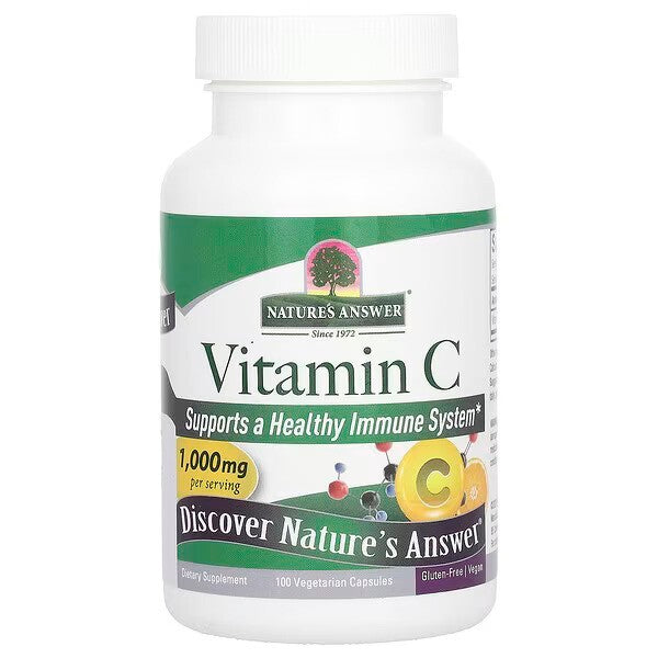 Vitamin C, 1000mg - 100 vcaps - Nature's Answer - Vaistine1.lt - WestPharmacy.eu