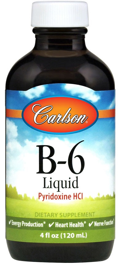 Vitamin B-6 - Pyridoxine HCl - 120 ml. - Carlson Labs - Vaistine1.lt - WestPharmacy.eu